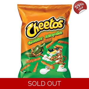 Frito Lay Cheetos Crunchy Jalapeno Cheddar 226g Bag
